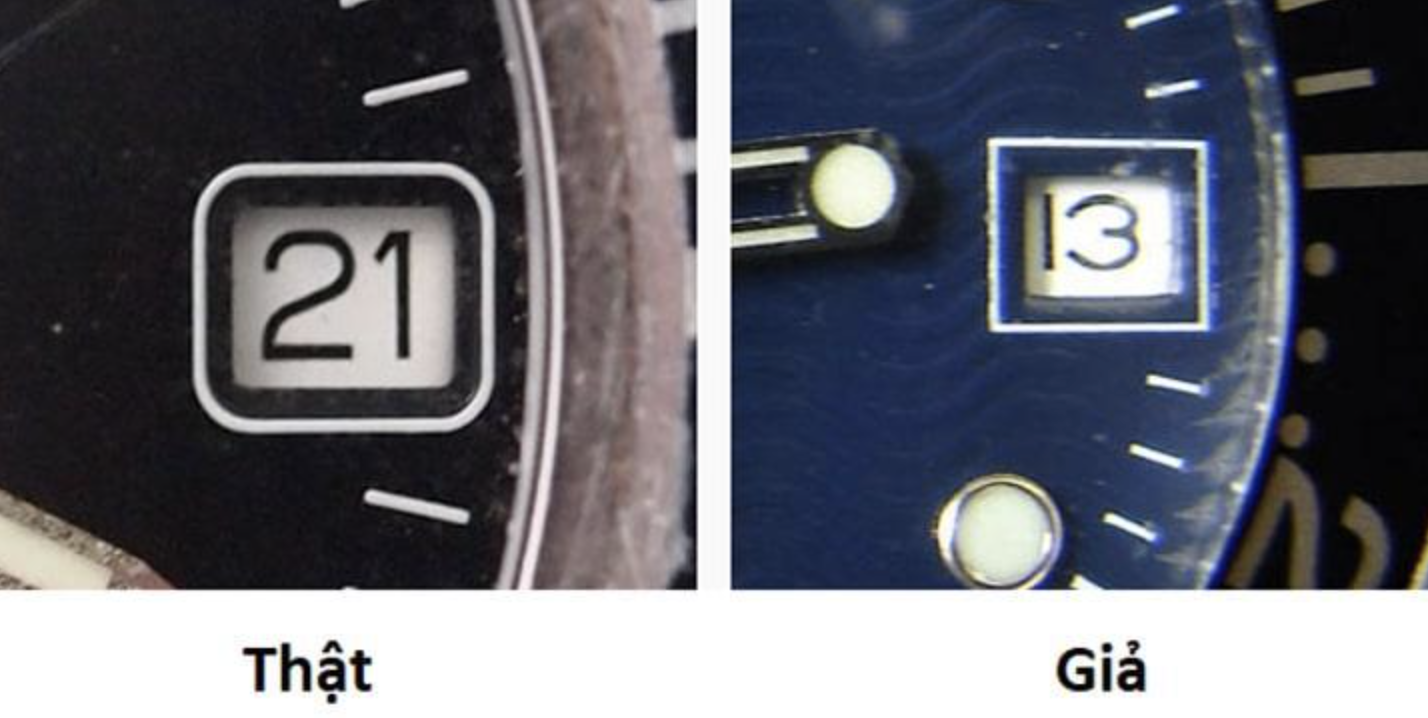Hướng dẫn cách tự phân biệt, thẩm định thật giả đồng hồ Omega 6 Cua so lich Omega
