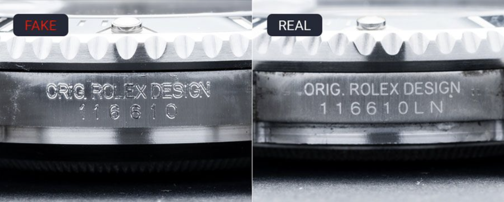 Hướng dẫn cách tự phân biệt, thẩm định thật giả đồng hồ Rolex 10 Seri ben canh dong ho